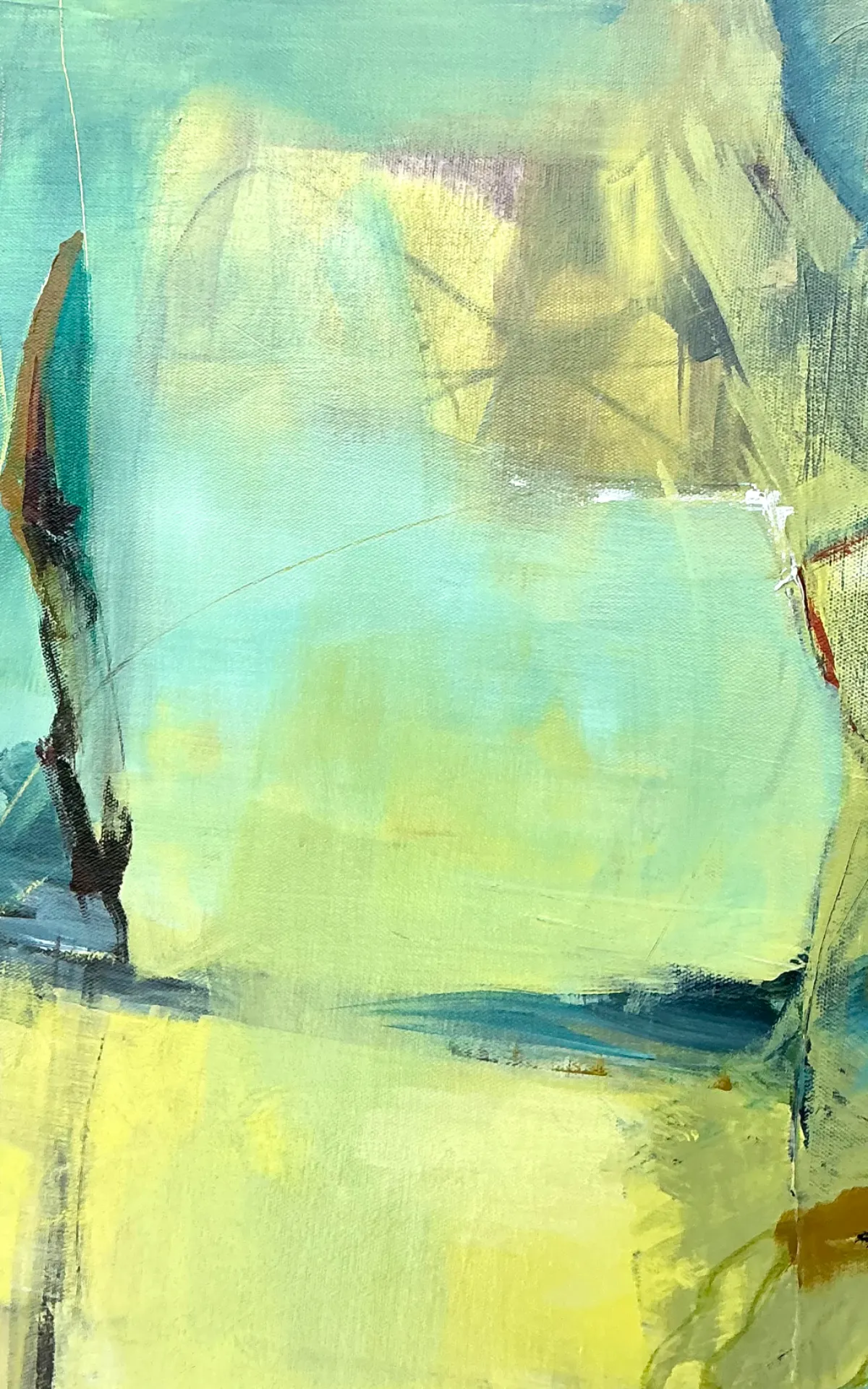 Vintage Abstract Expressionist Oil Painting on Canvas — additional photo 4