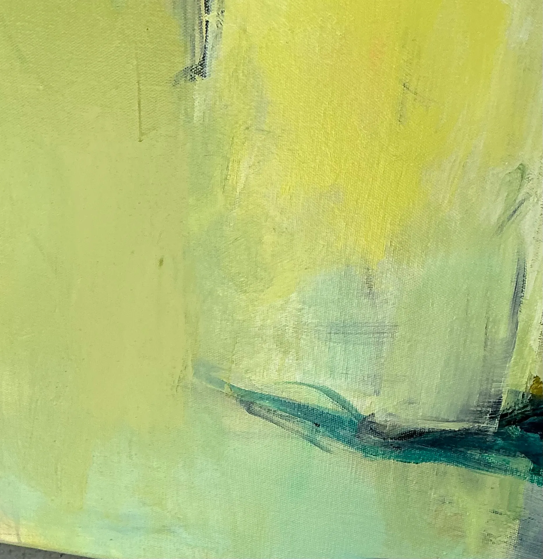 Vintage Abstract Expressionist Oil Painting on Canvas — additional photo 7