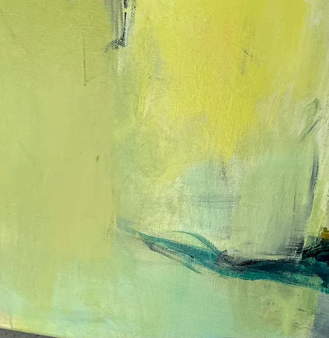 Vintage Abstract Expressionist Oil Painting on Canvas — additional photo 7