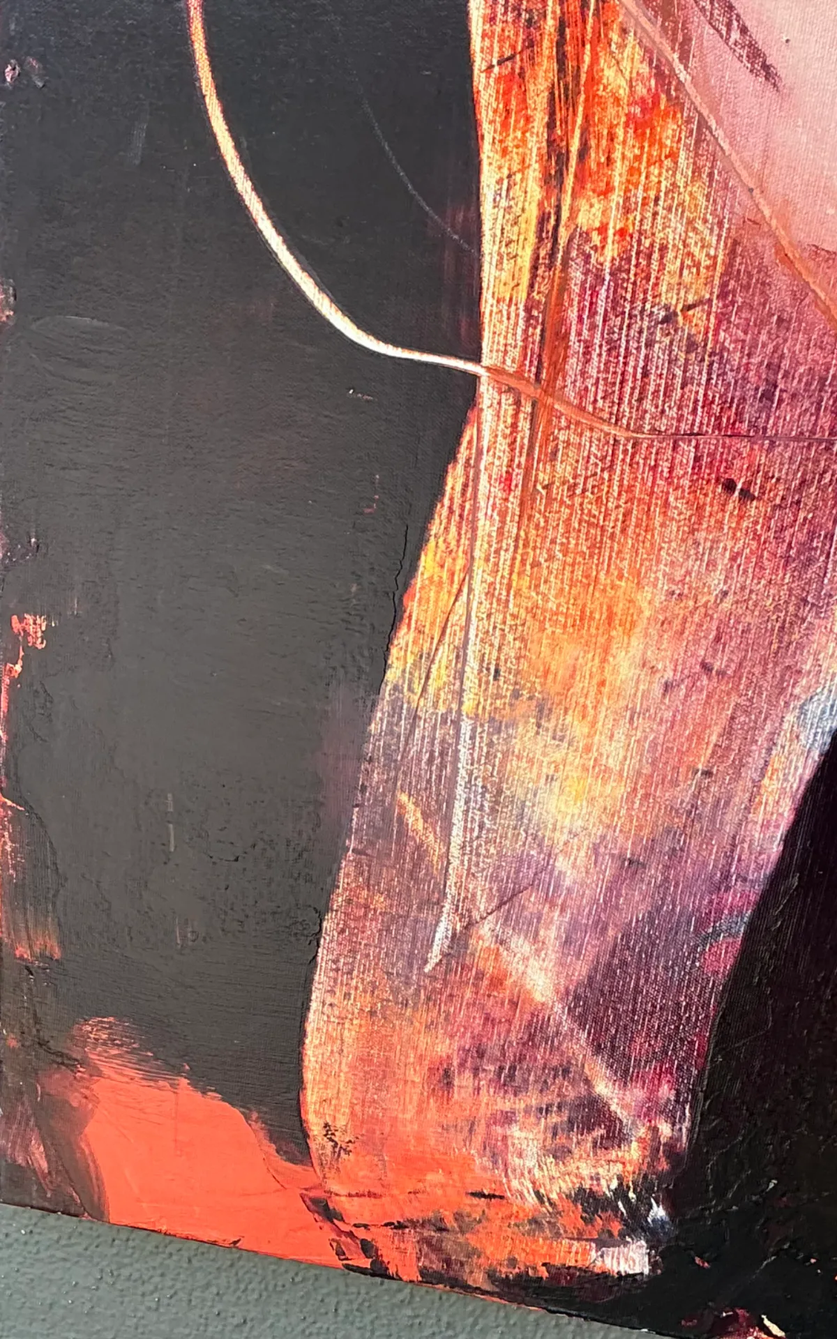 Vintage Abstract Expressionist Oil Painting on Canvas — additional photo 8