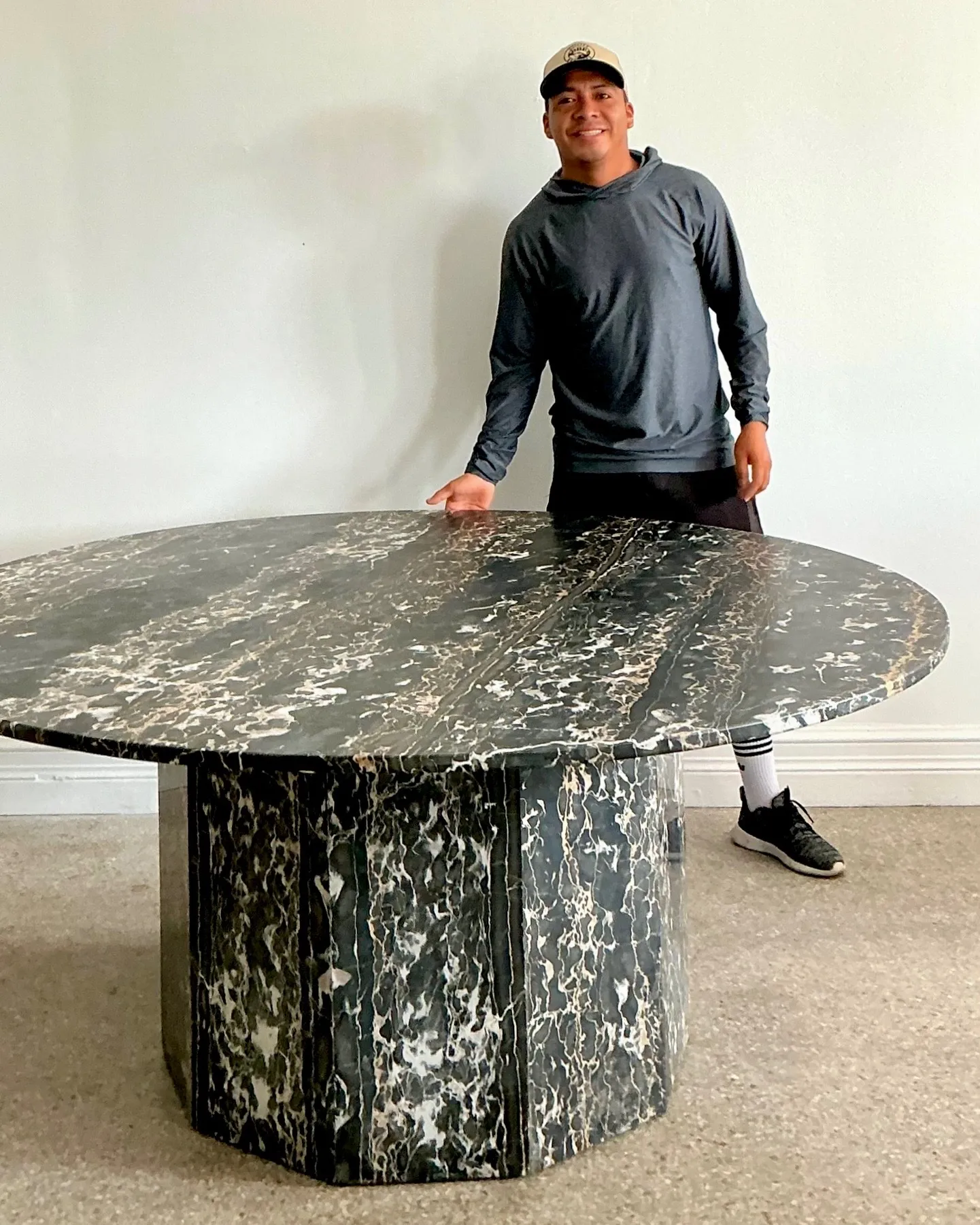 Vintage Italian Marble Dining Table — additional photo 2