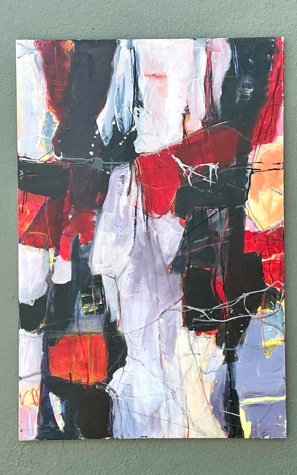 Vintage Abstract Expressionist Oil Painting on Canvas — additional photo 6