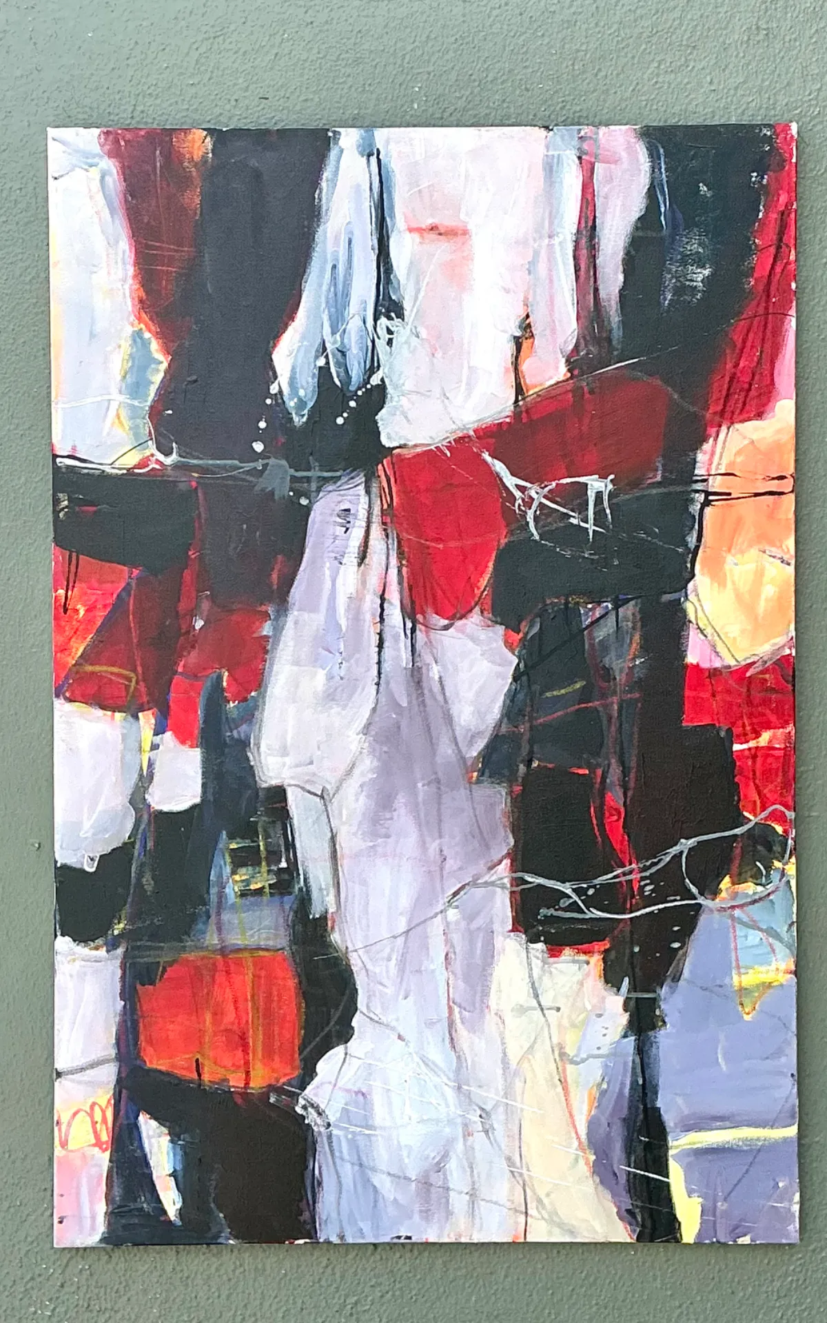 Vintage Abstract Expressionist Oil Painting on Canvas — additional photo 8