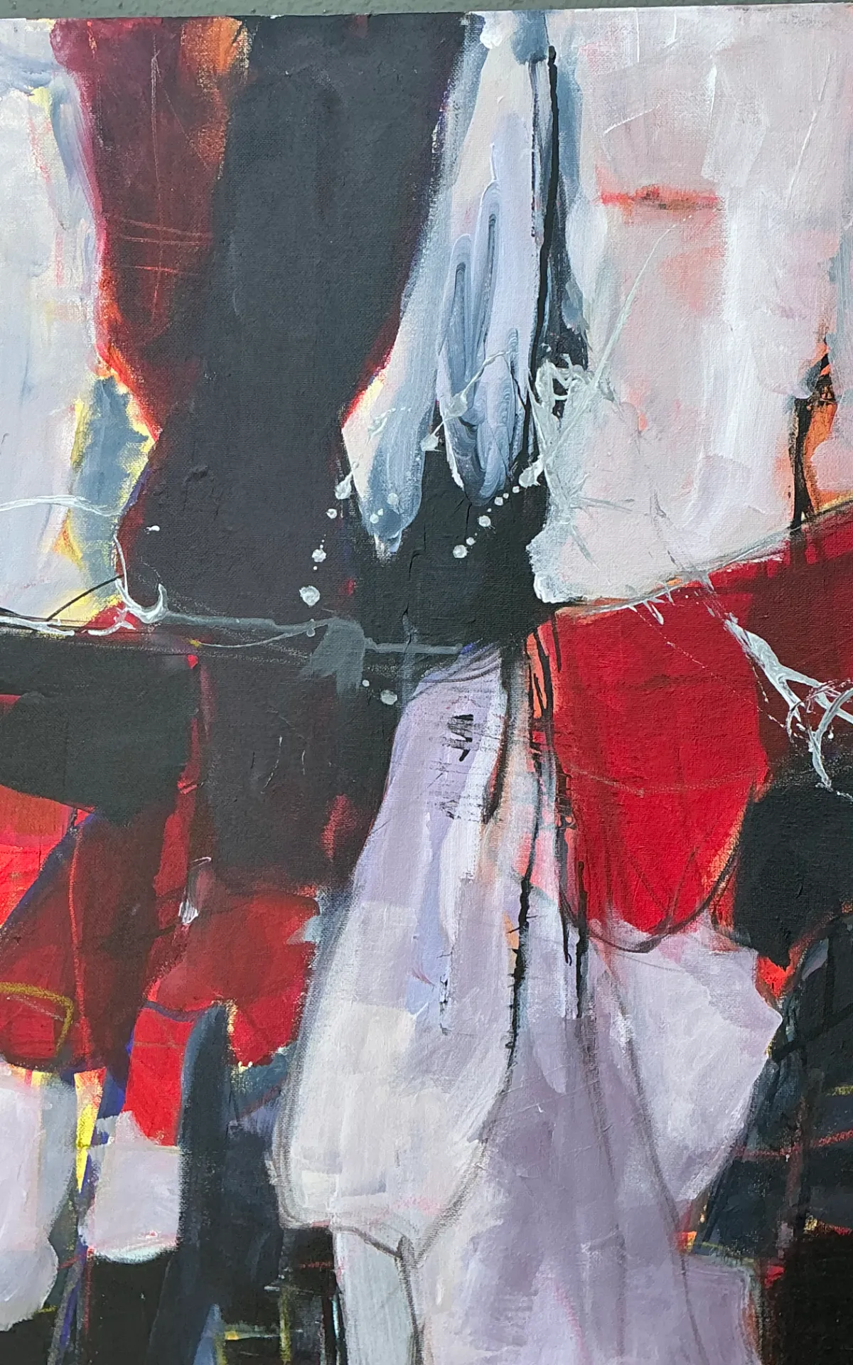 Vintage Abstract Expressionist Oil Painting on Canvas — additional photo 7