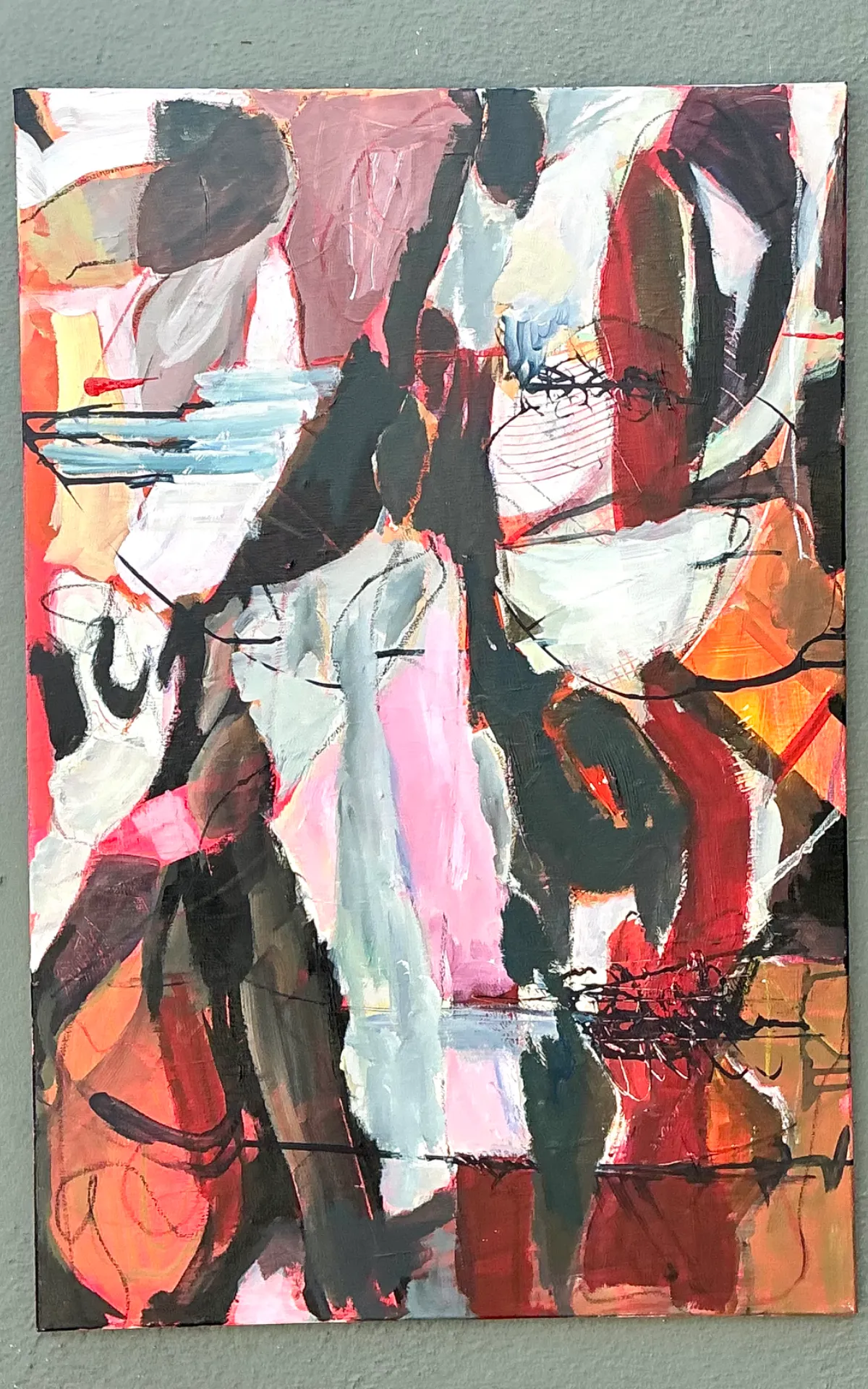 Vintage Abstract Expressionist Oil Painting on Canvas — additional photo 8