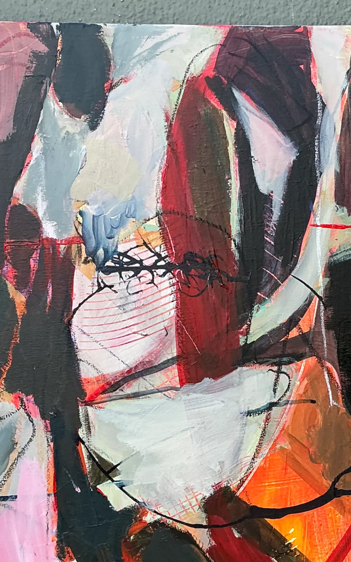 Vintage Abstract Expressionist Oil Painting on Canvas — additional photo 7