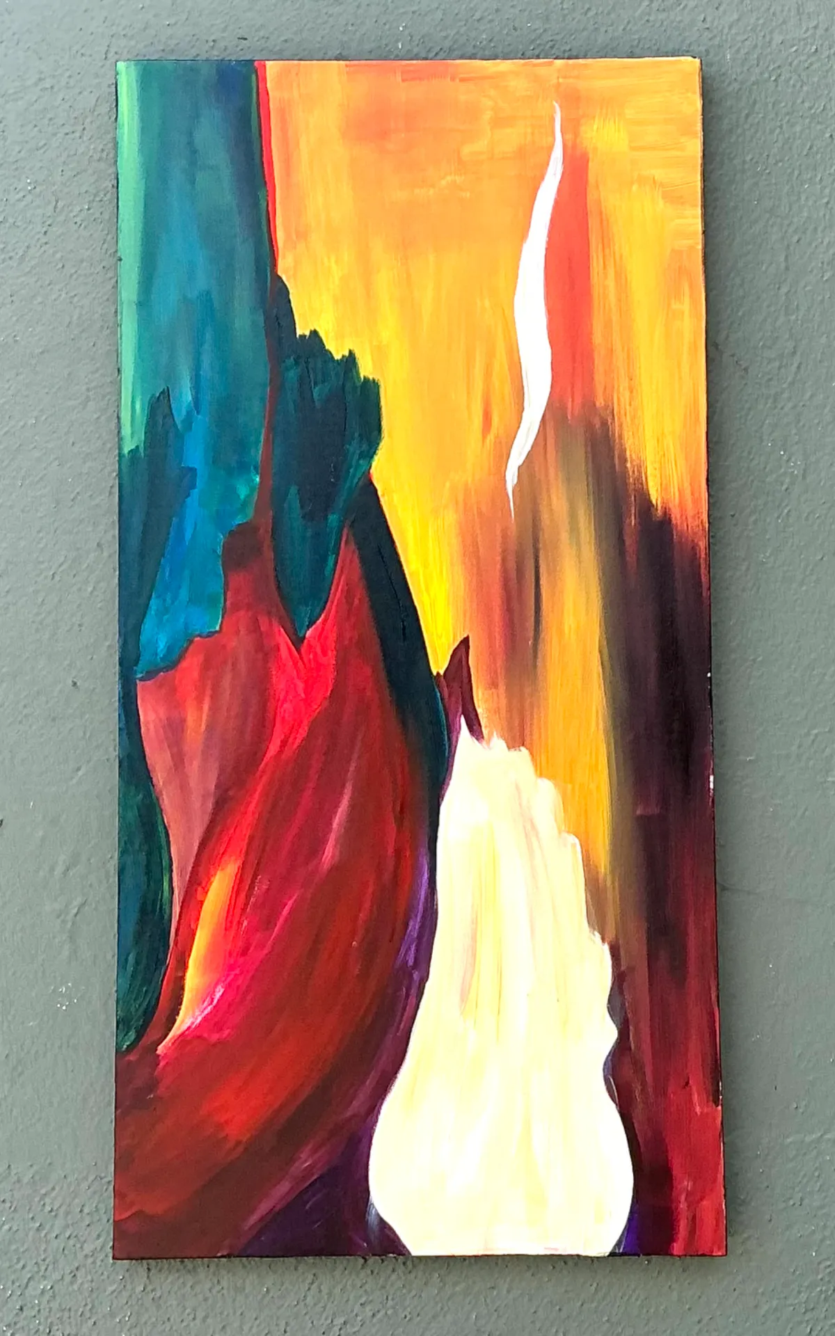 Vintage Abstract Expressionist Painting on Canvas — additional photo 4