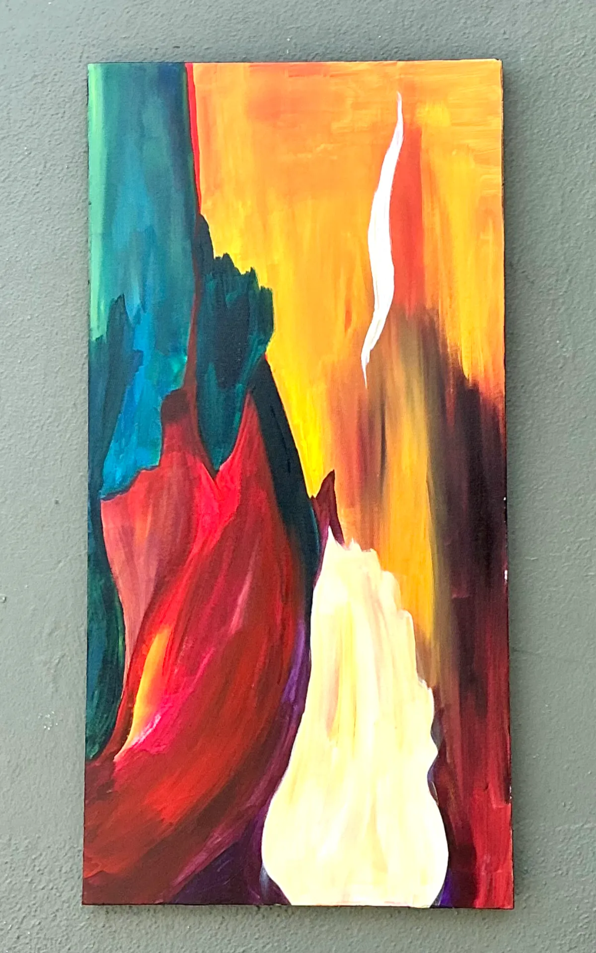 Vintage Abstract Expressionist Painting on Canvas — additional photo 7