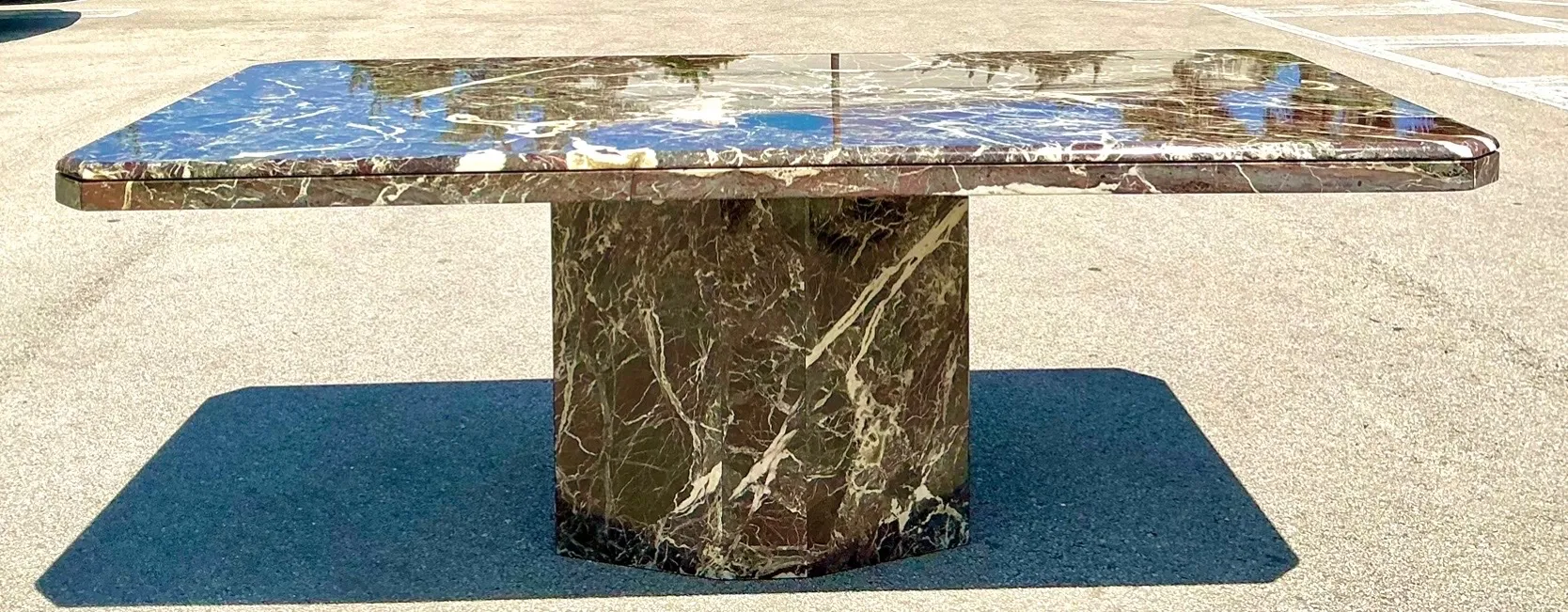 Vintage 1970s Rosato Lavanto Stone Top Dining Table — additional photo 2