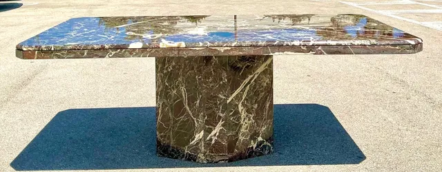 Vintage 1970s Rosato Lavanto Stone Top Dining Table — additional photo 2