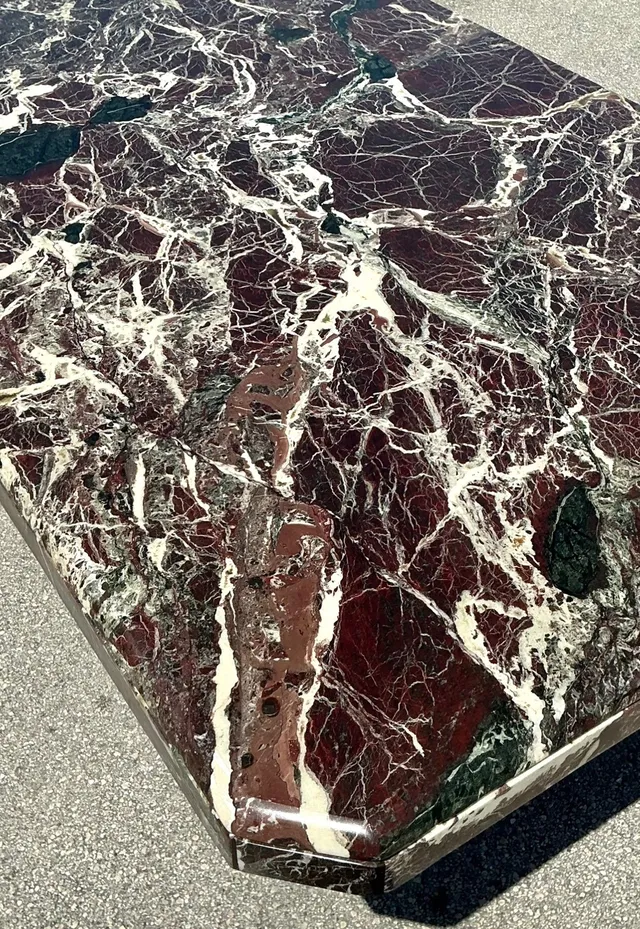 Vintage 1970s Rosato Lavanto Stone Top Dining Table — additional photo 5