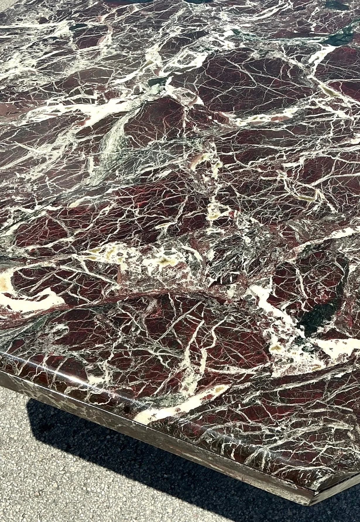 Vintage 1970s Rosato Lavanto Stone Top Dining Table — additional photo 4