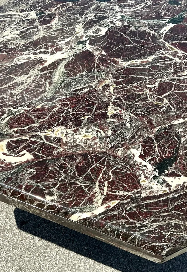 Vintage 1970s Rosato Lavanto Stone Top Dining Table — additional photo 4