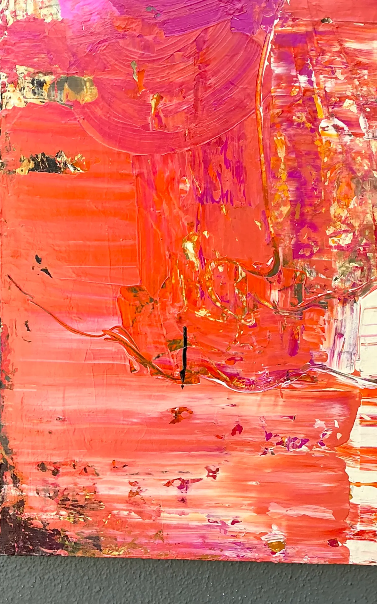 Vintage Abstract Expressionist Painting on Canvas — additional photo 7