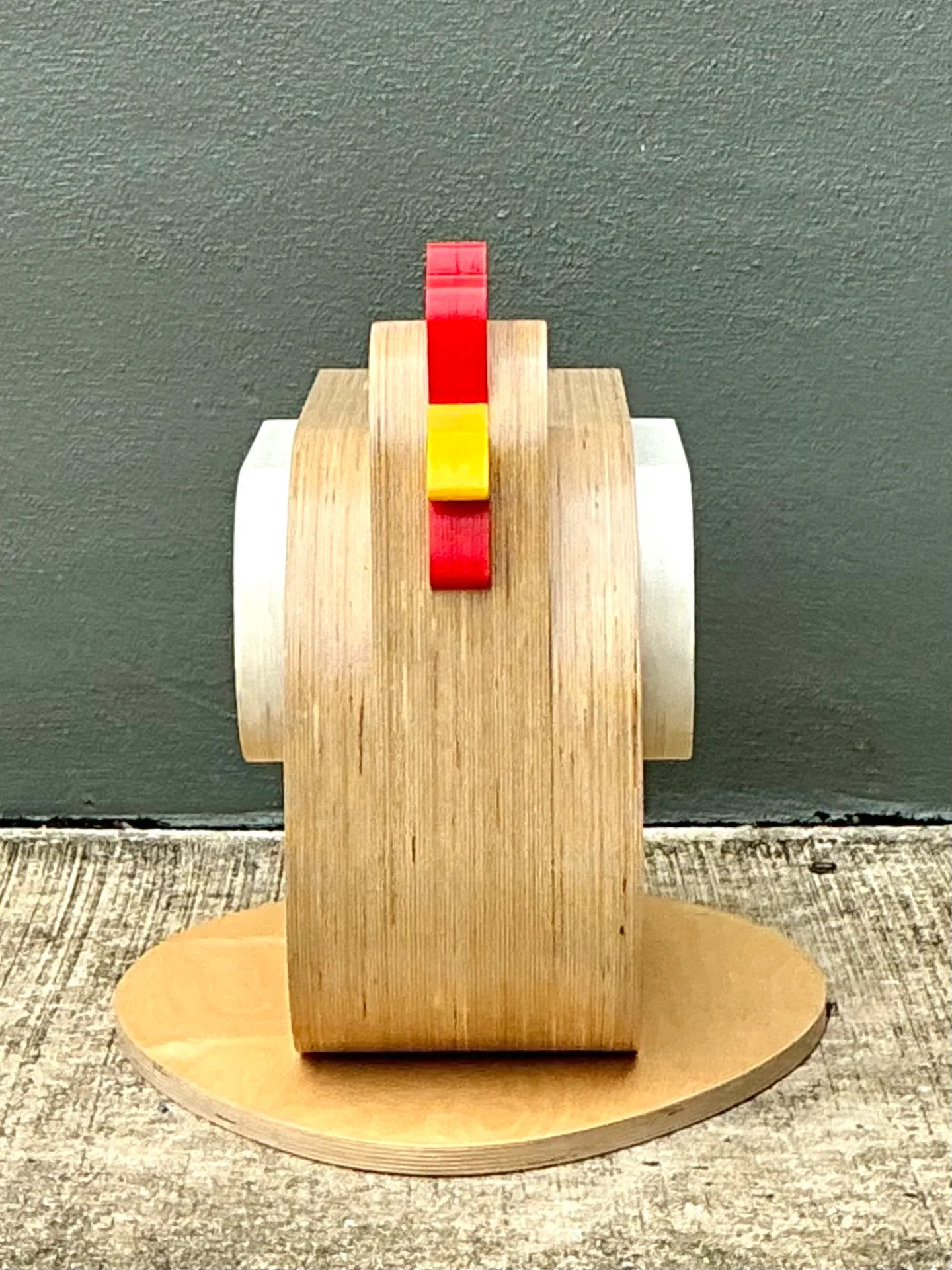 Vintage Sculptural Wood Chicken Low Stool — additional photo 7