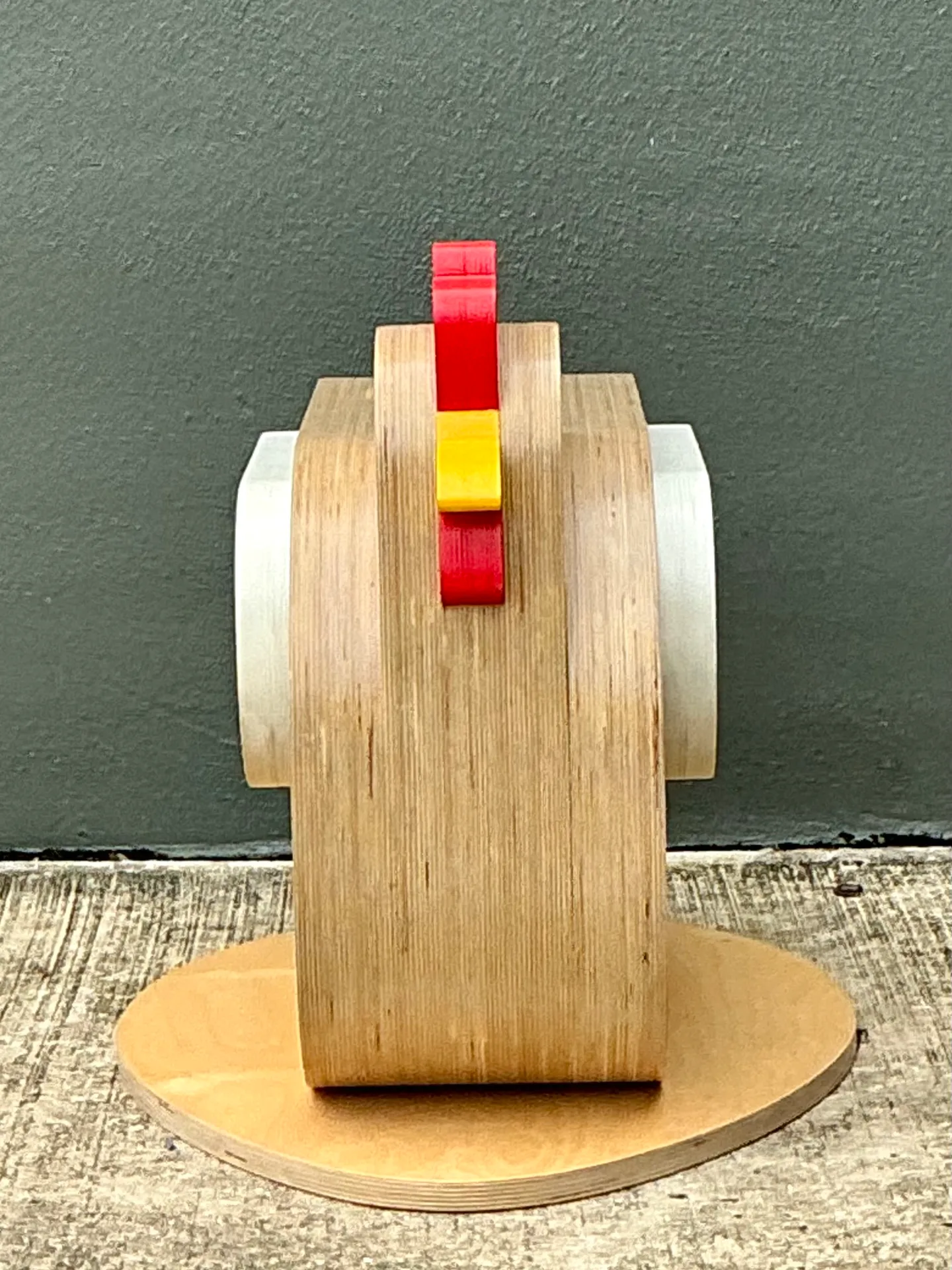 Vintage Sculptural Wood Chicken Low Stool — additional photo 6