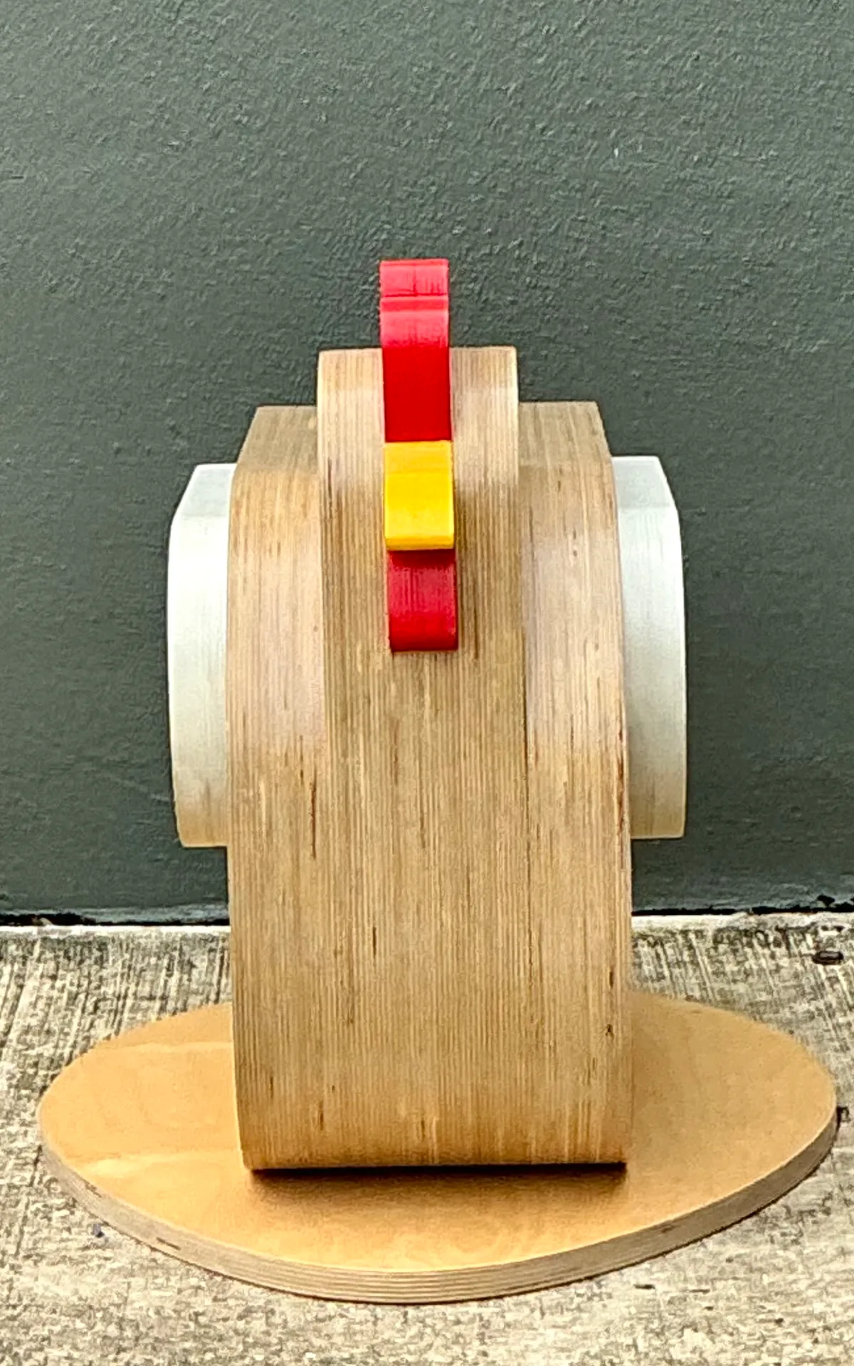 Vintage Sculptural Wood Chicken Low Stool — additional photo 6