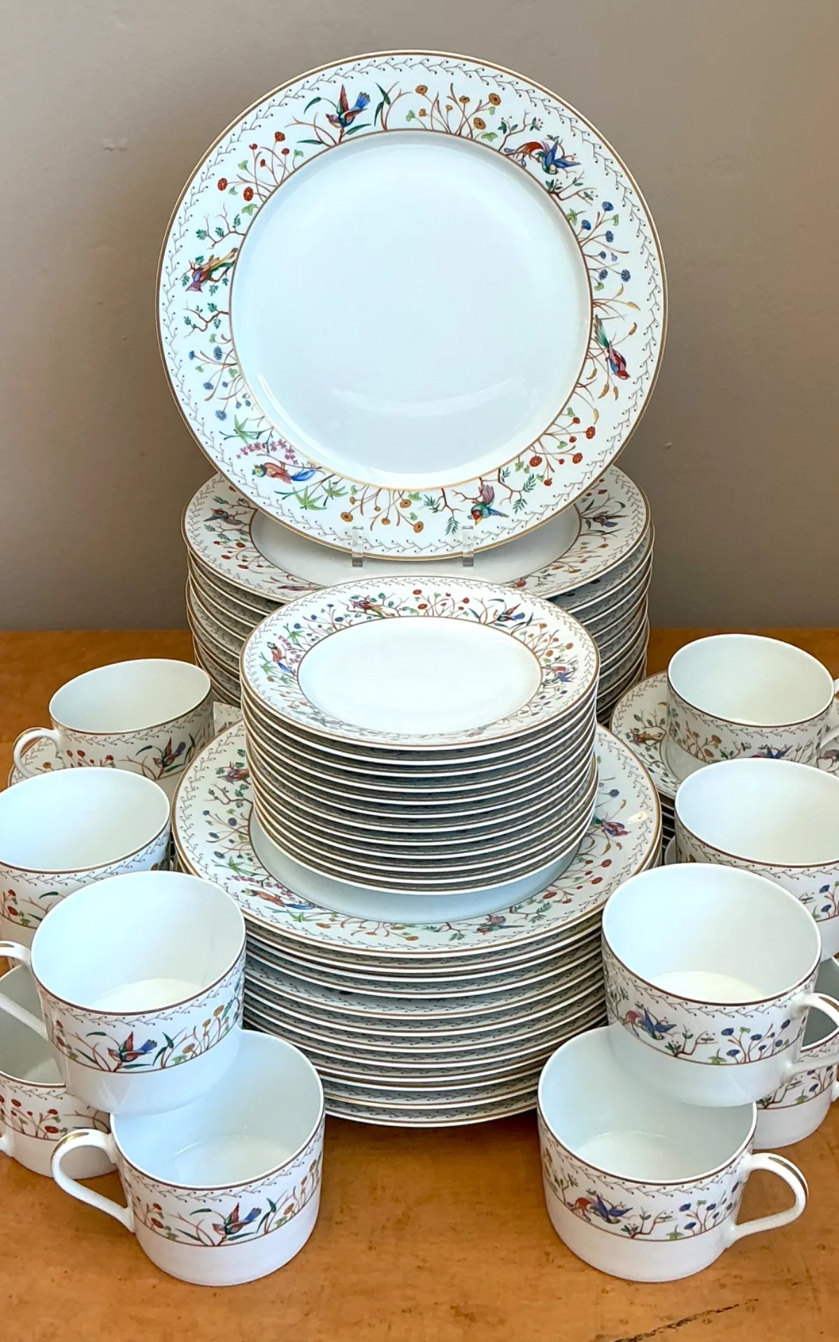 Vintage Tiffany And Co For Limoges “Audubon” Service For 12 — additional photo 8
