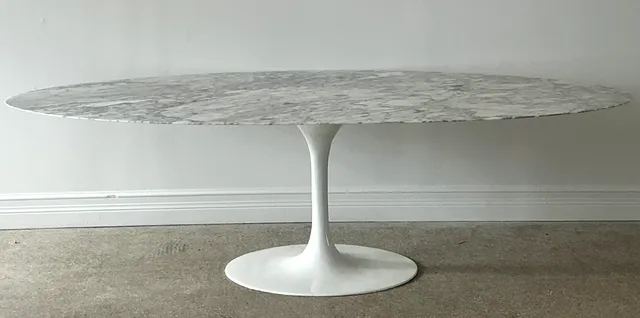 Vintage Marble Tulip Dining Table After Sarrinen — additional photo 6