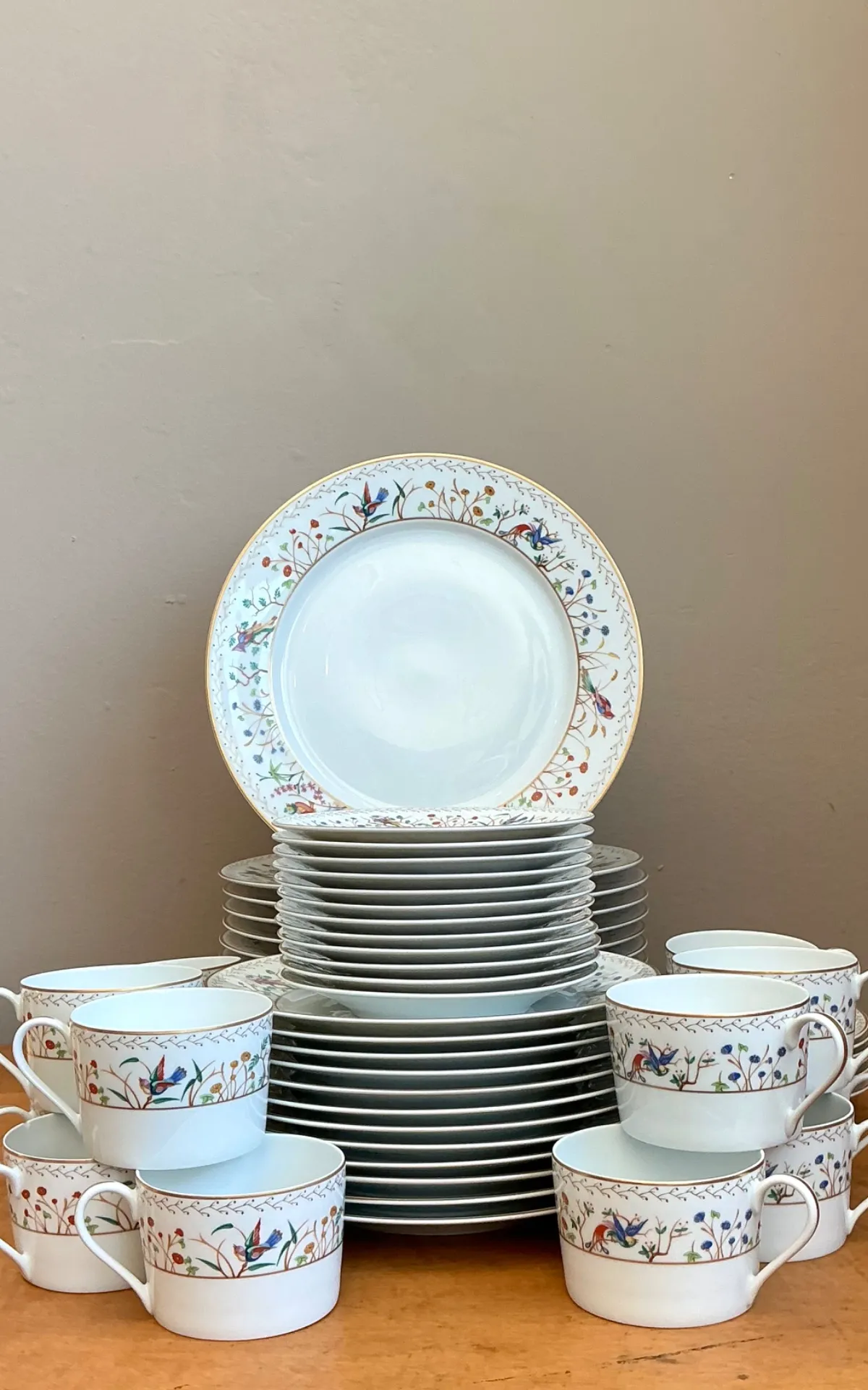Vintage Tiffany And Co For Limoges “Audubon” Service For 12  — additional photo 1