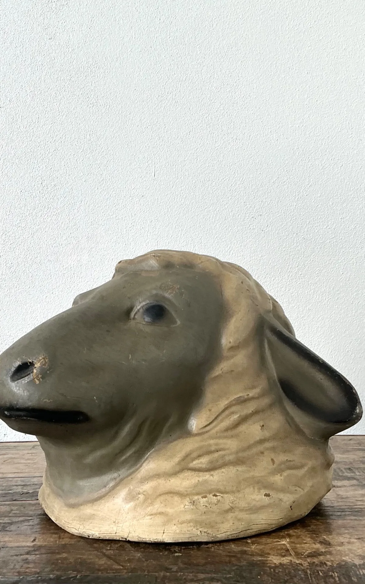 Vintage Painted Ram Bust — additional photo 3