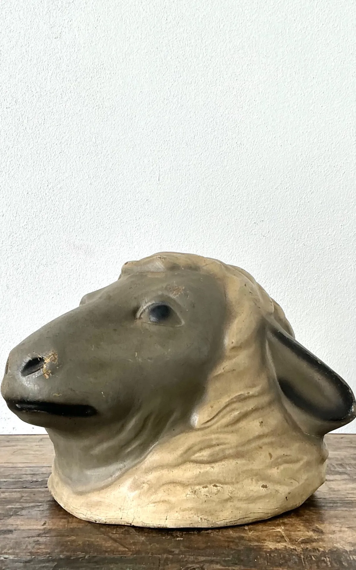 Vintage Painted Ram Bust — additional photo 6