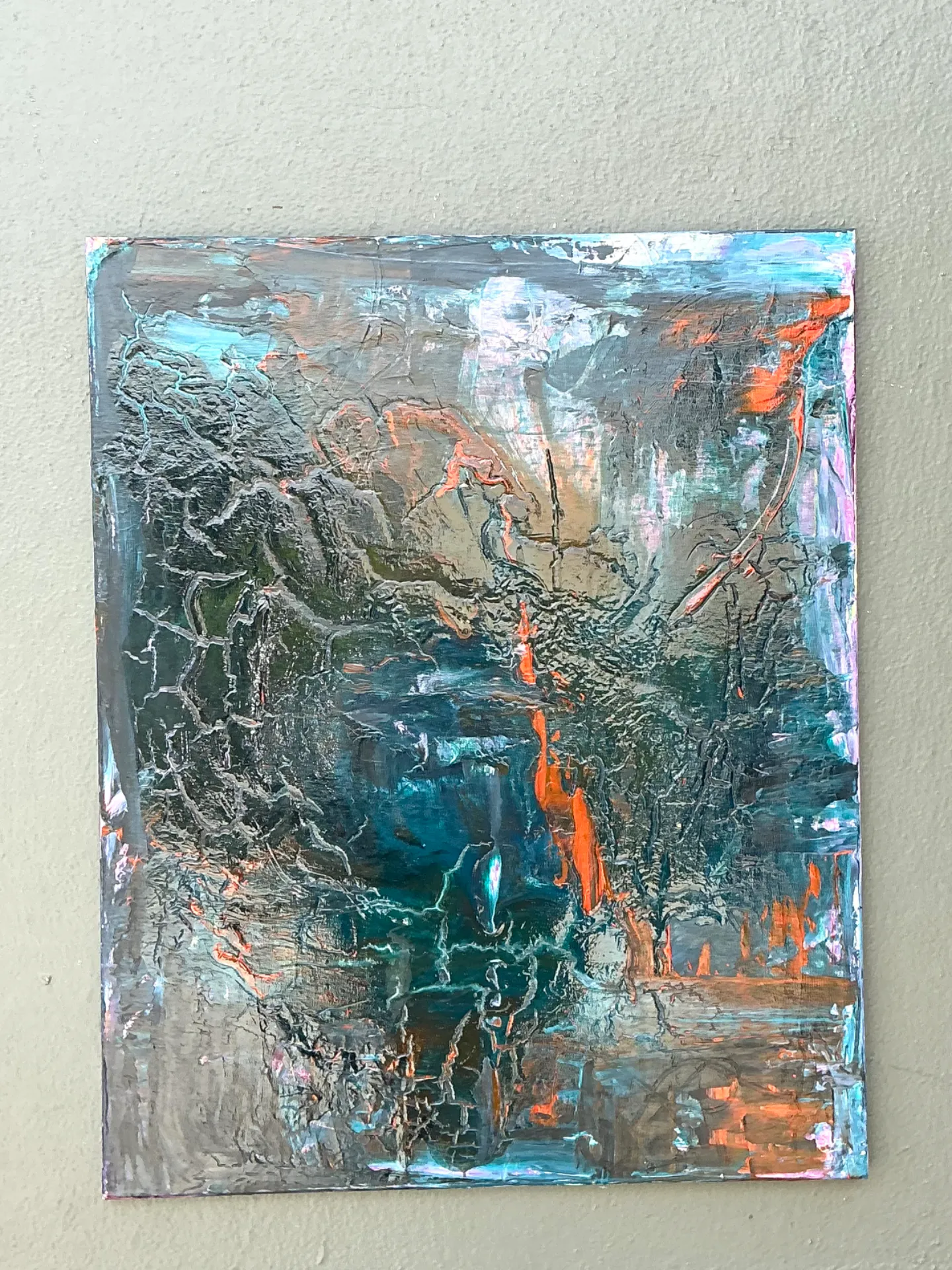 Vintage Abstract Expressionist Painting on Canvas — additional photo 4
