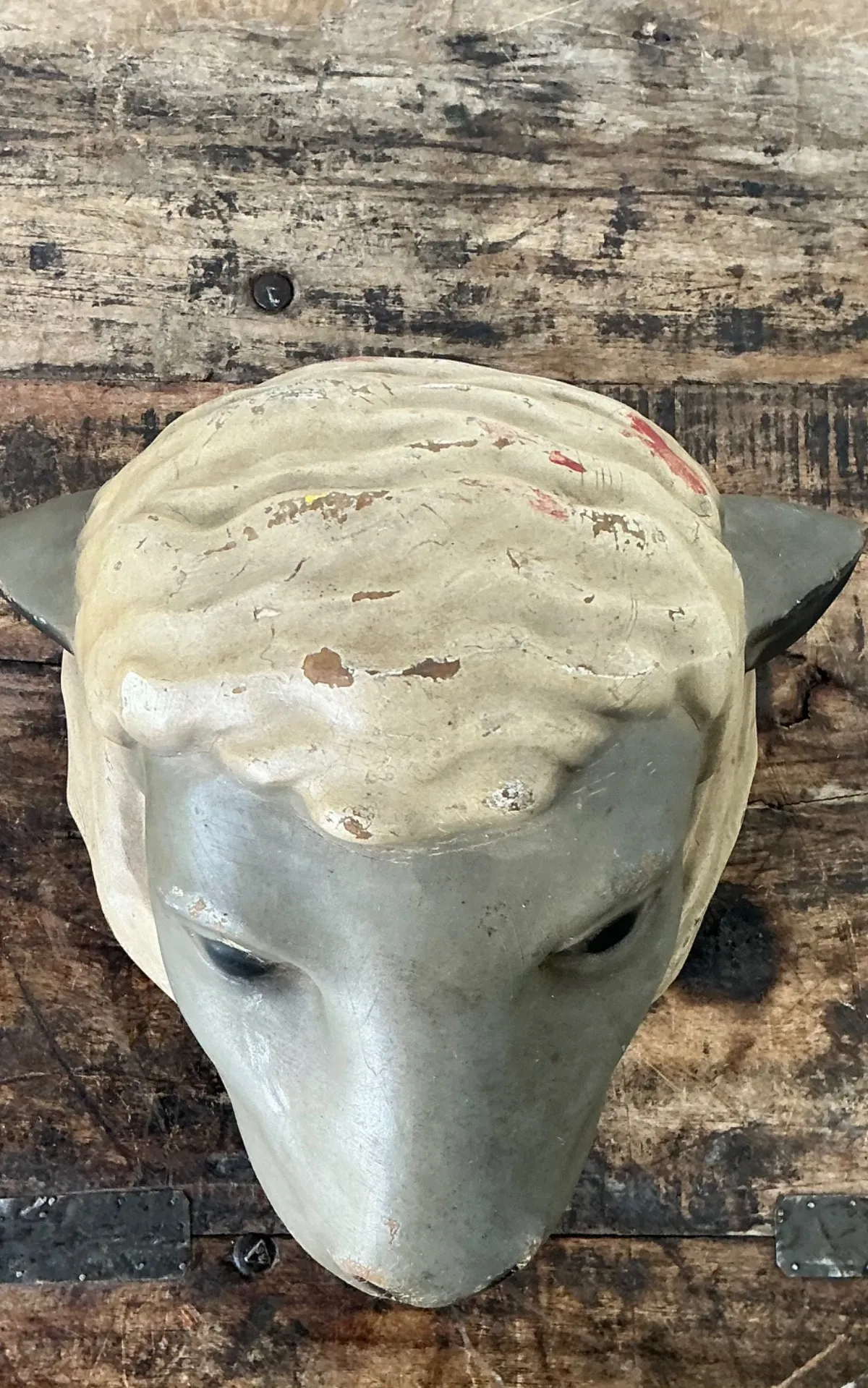 Vintage Painted Ram Bust — additional photo 5