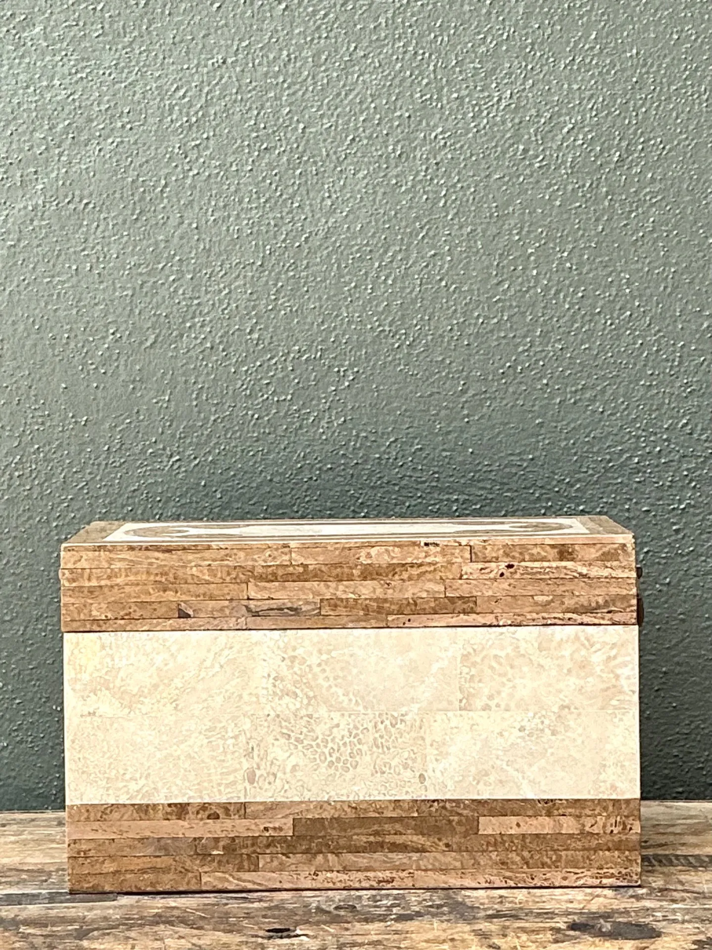 Vintage Tessellated Stone Box — additional photo 7