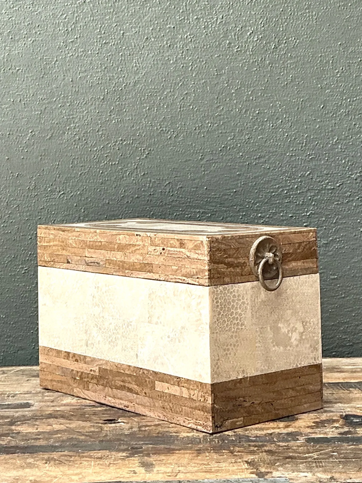 Vintage Tessellated Stone Box — additional photo 5