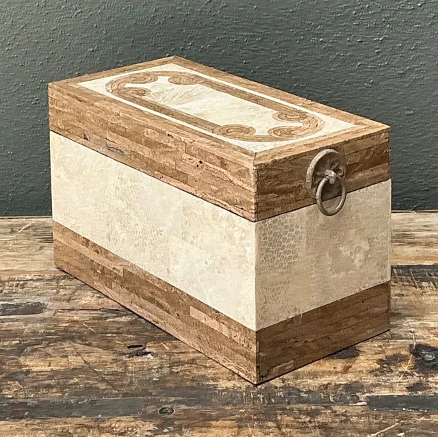 Vintage Tessellated Stone Box — additional photo 8