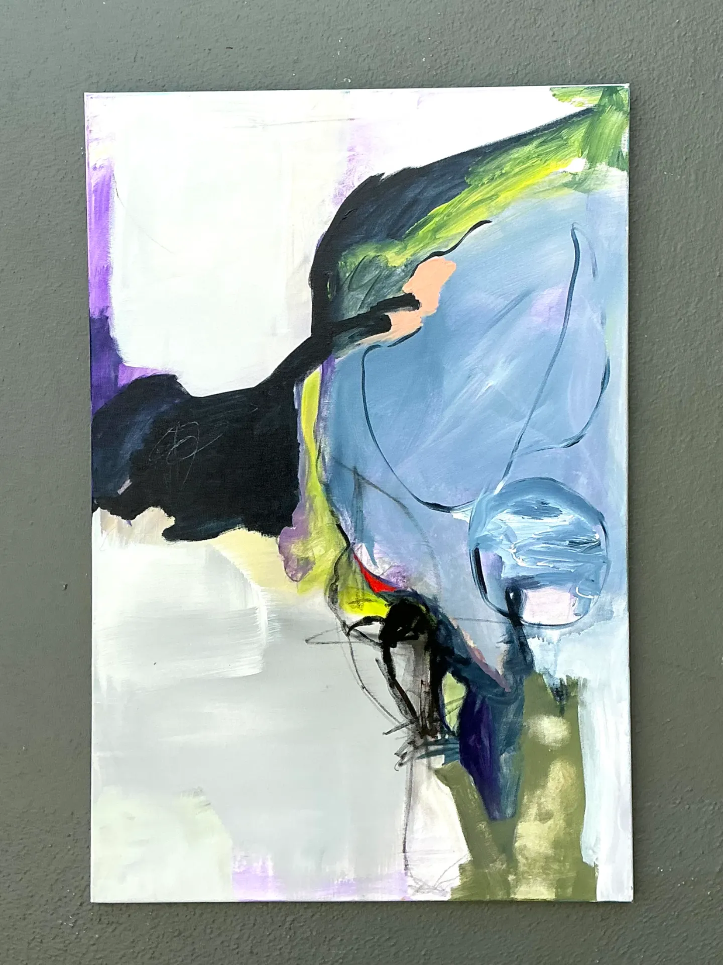 Vintage Abstract Expressionist Oil Painting on Canvas — additional photo 7