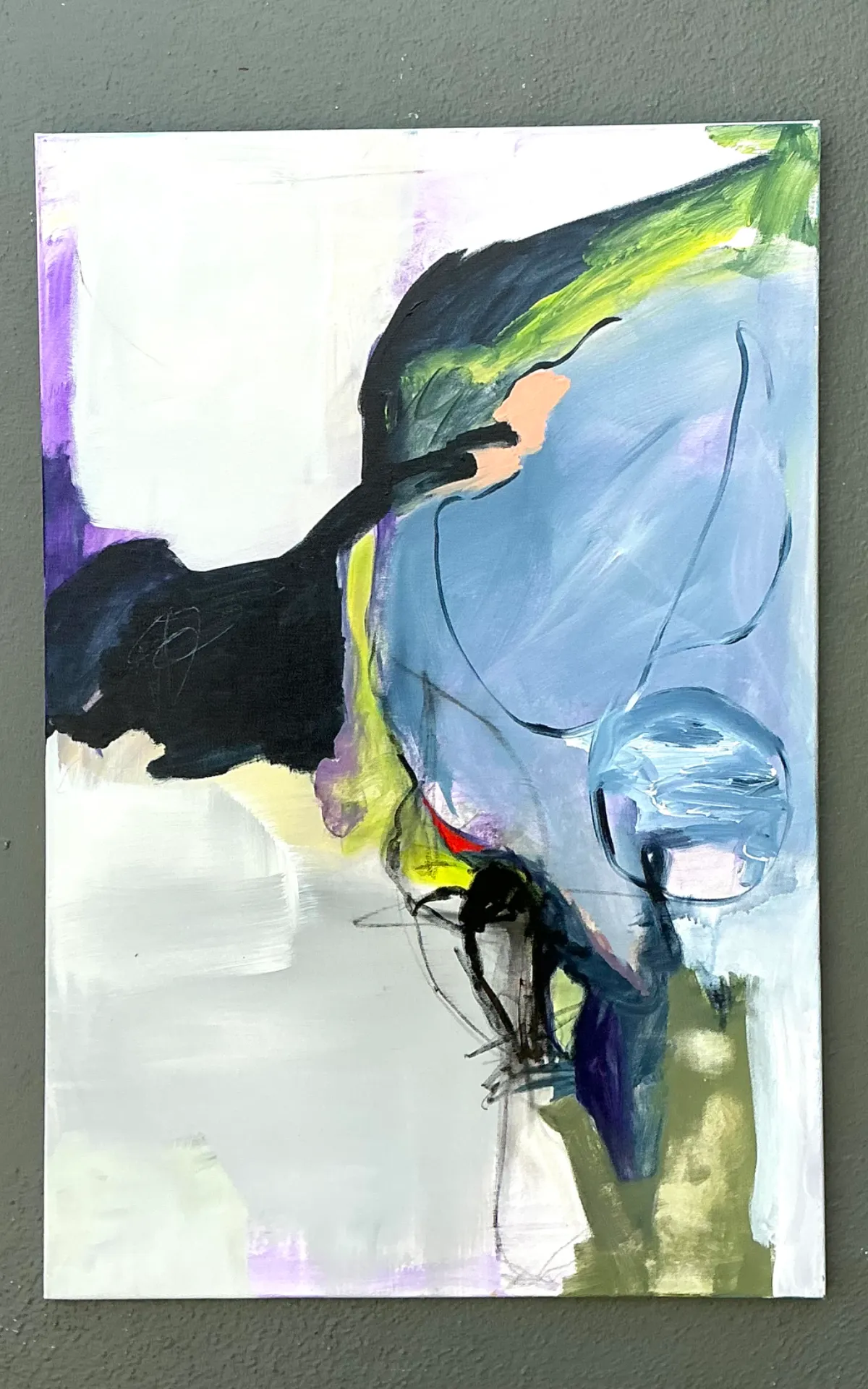Vintage Abstract Expressionist Oil Painting on Canvas — additional photo 7