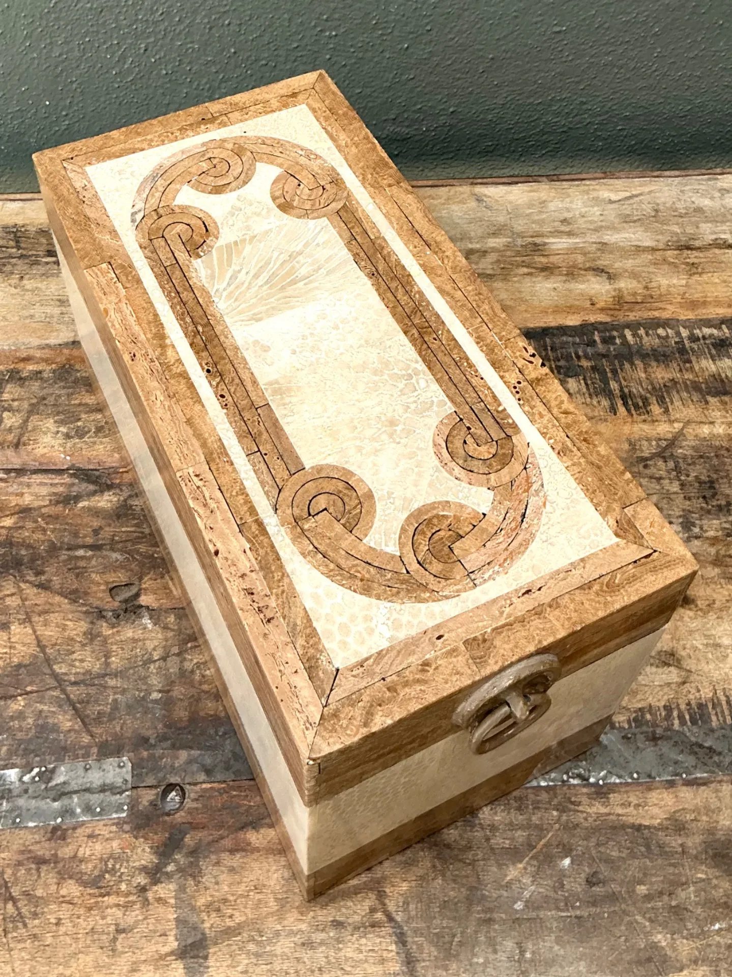 Vintage Tessellated Stone Box — additional photo 4