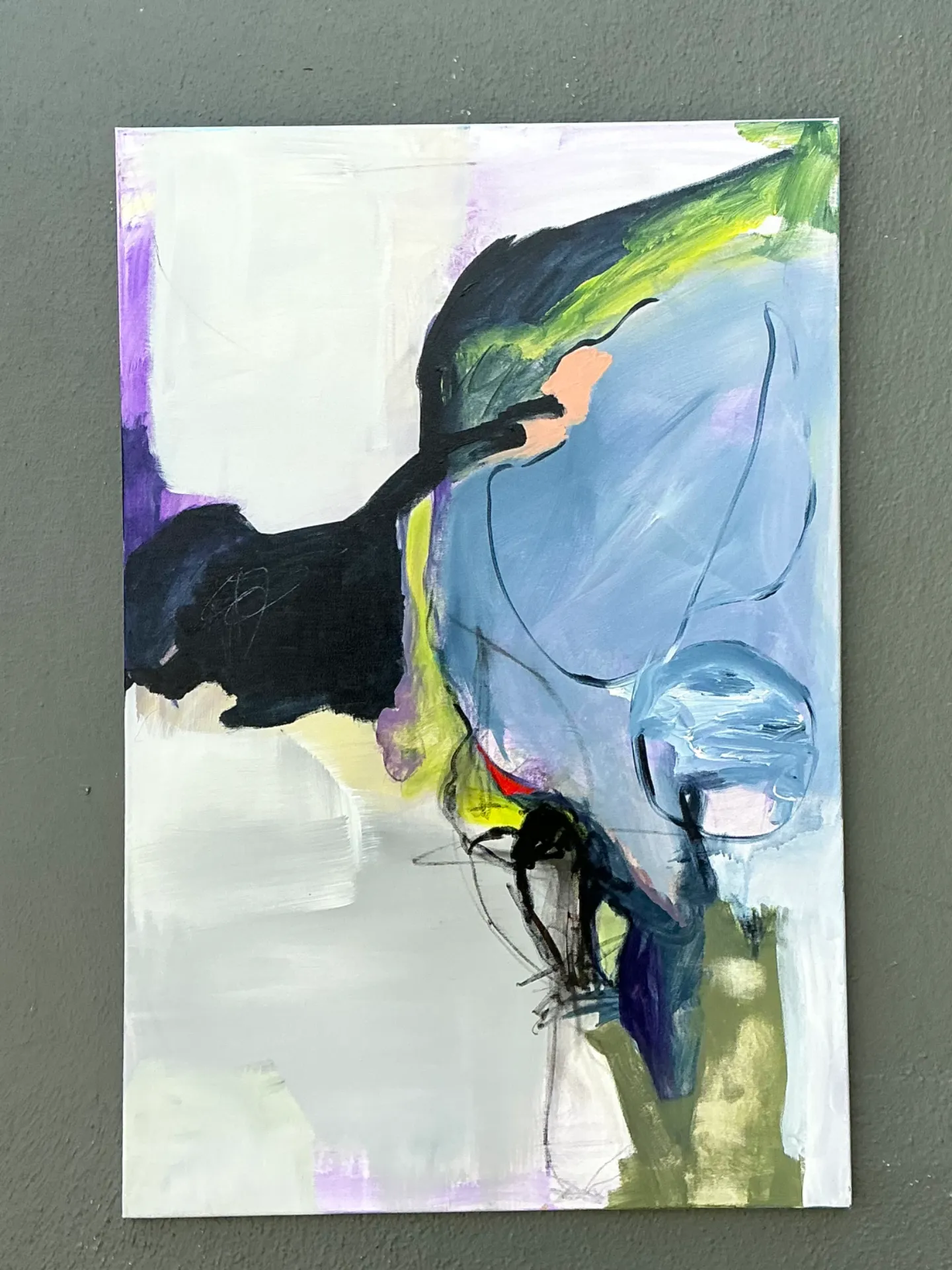 Vintage Abstract Expressionist Oil Painting on Canvas — additional photo 8