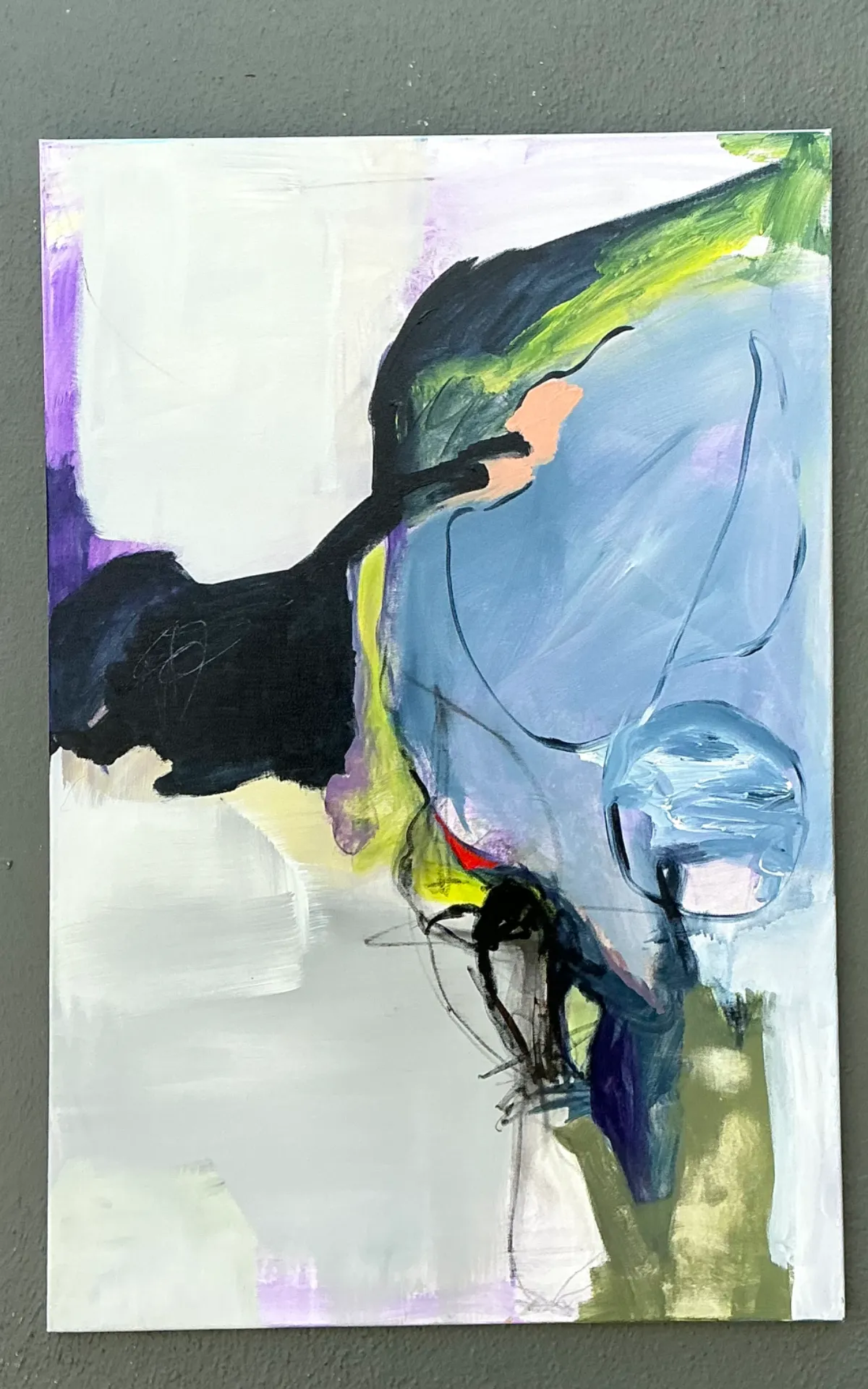 Vintage Abstract Expressionist Oil Painting on Canvas — additional photo 8