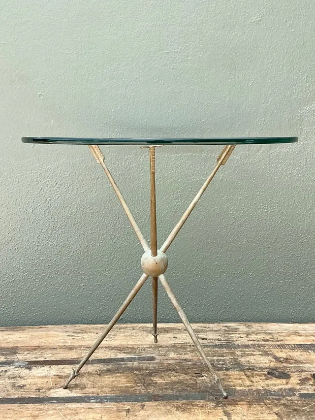 Vintage Arrow Motif Tripod Table — additional photo 8