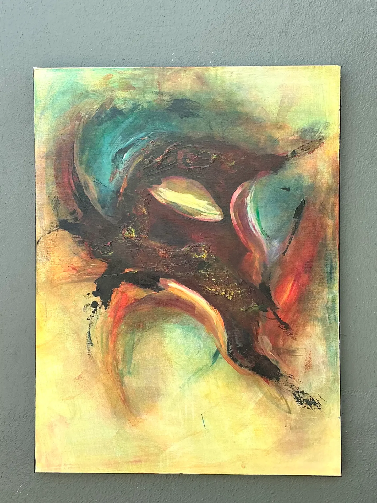 Vintage Abstract Expressionist Oil Painting on Canvas — additional photo 8