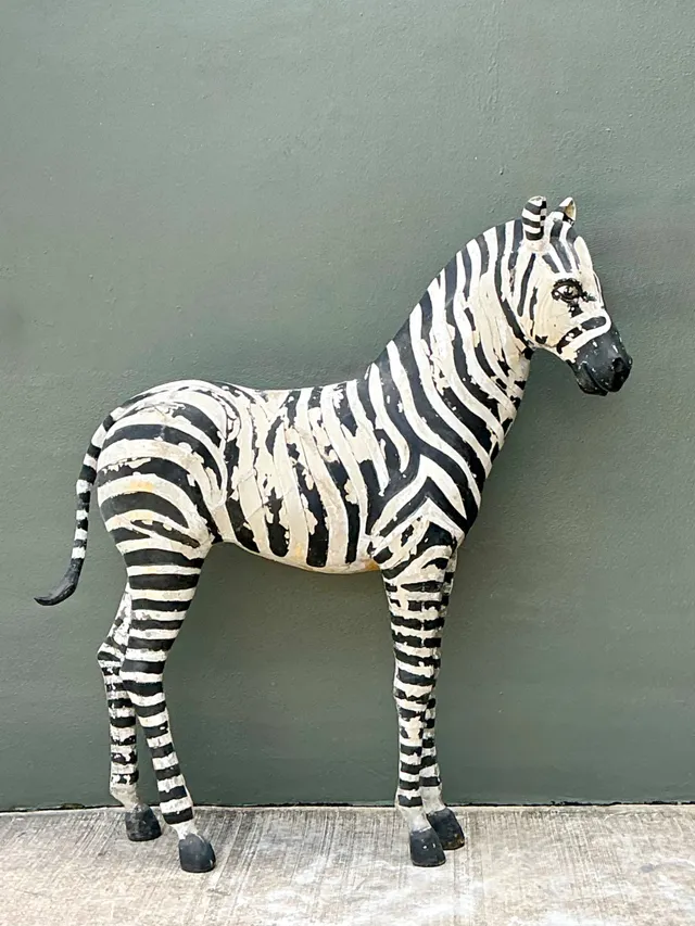 Vintage Life Size Baby Zebra — additional photo 1