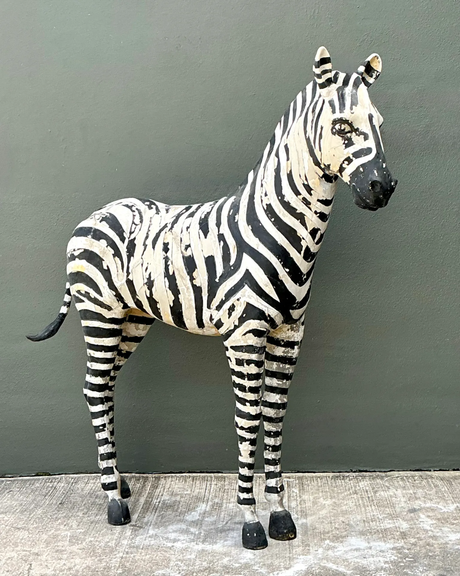 Vintage Life Size Baby Zebra — additional photo 2