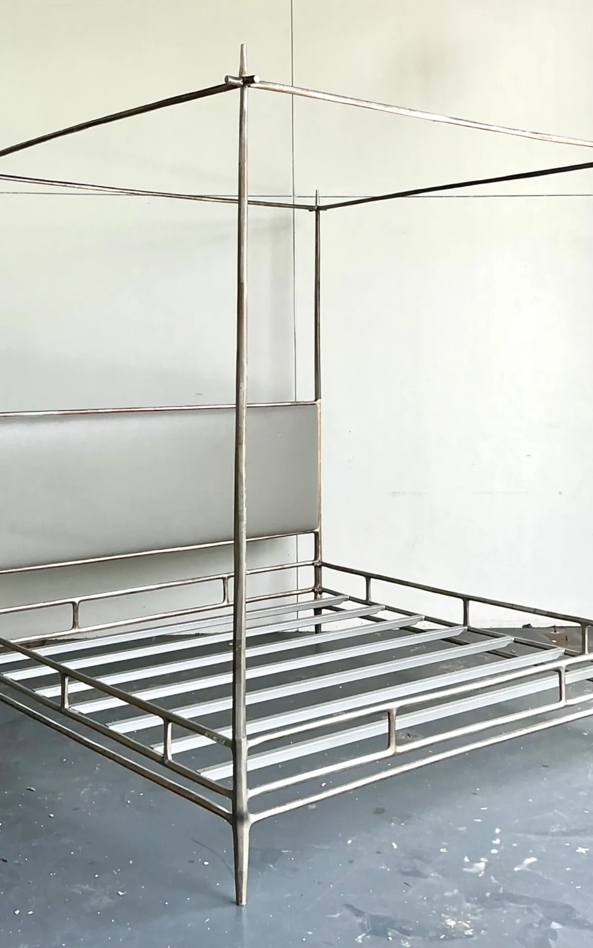 Vintage Metal King Canopy Bed Frame — additional photo 7