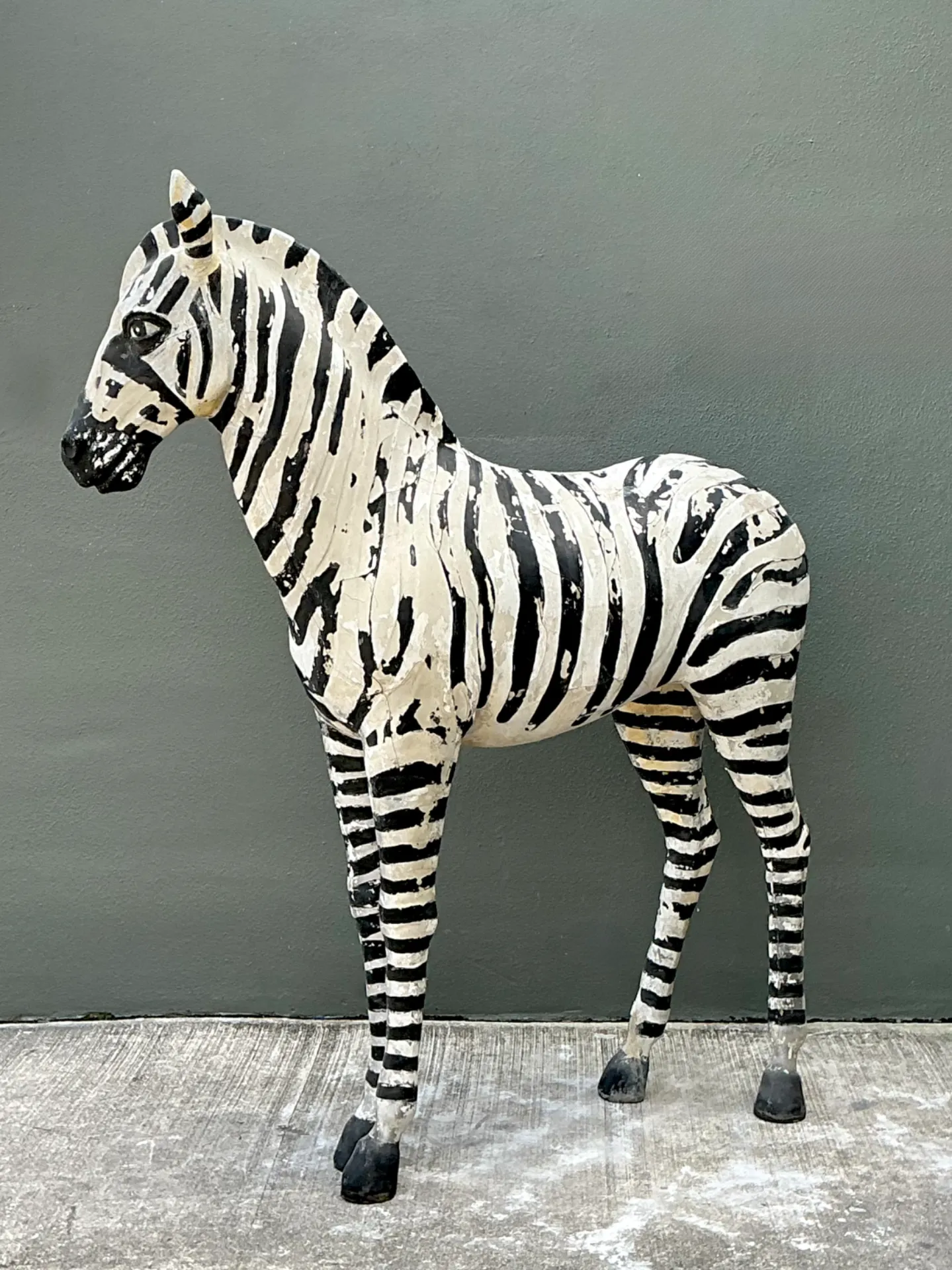 Vintage Life Size Baby Zebra — additional photo 5