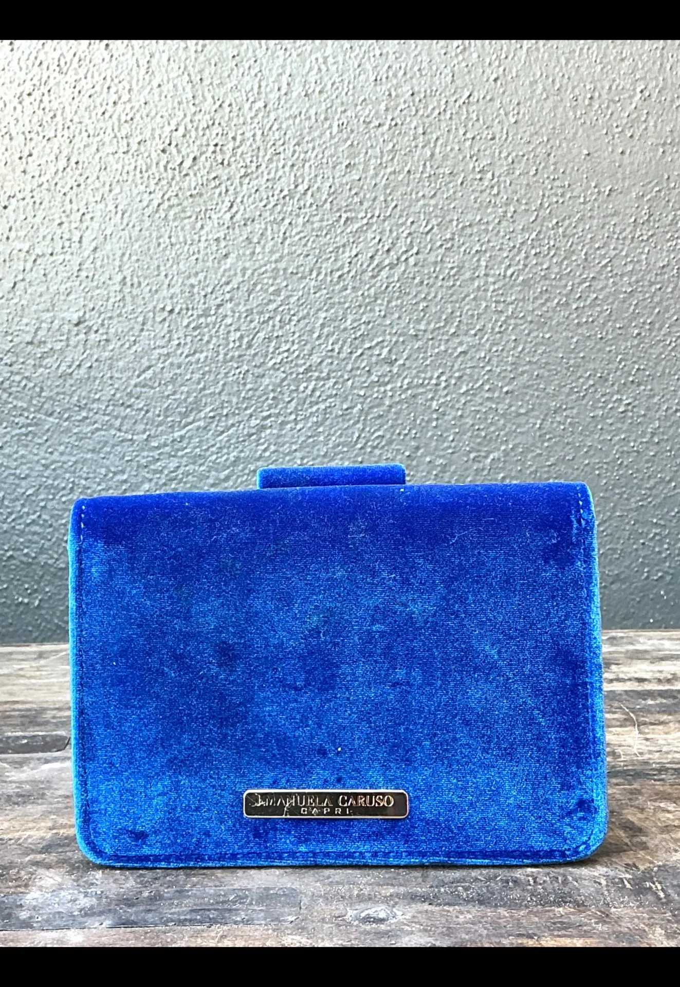 Vintage Diamond Buckle Velvet Evening Bag — additional photo 1
