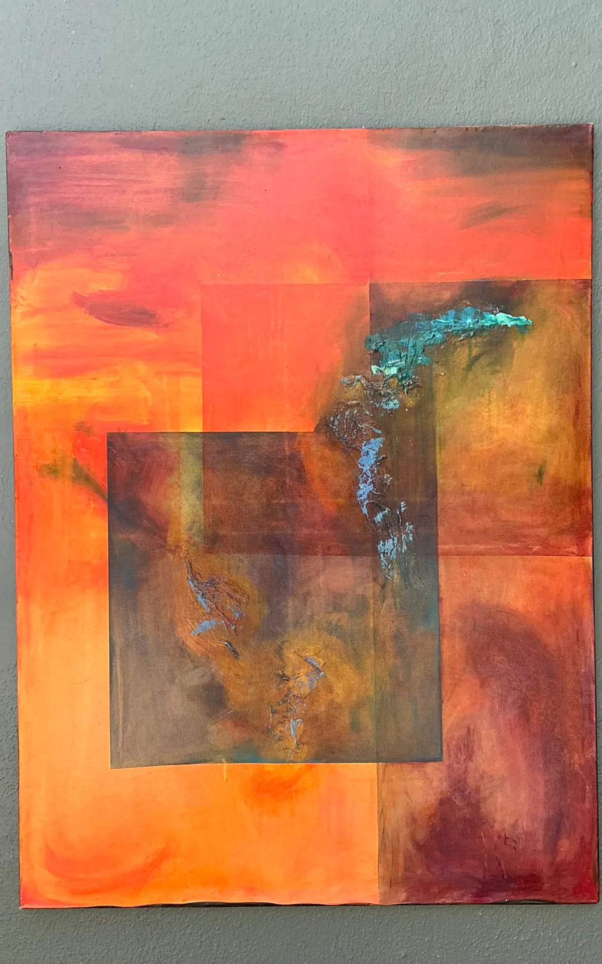 Vintage Abstract Expressionist Oil Painting on Canvas — additional photo 7