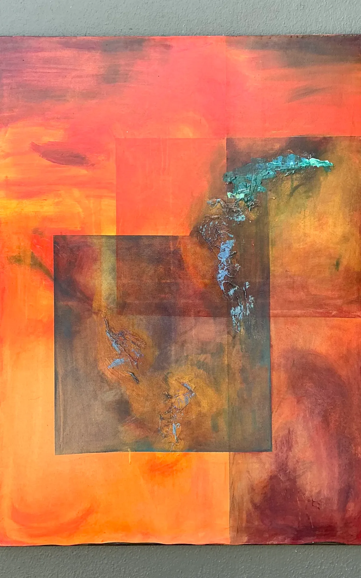 Vintage Abstract Expressionist Oil Painting on Canvas — additional photo 4