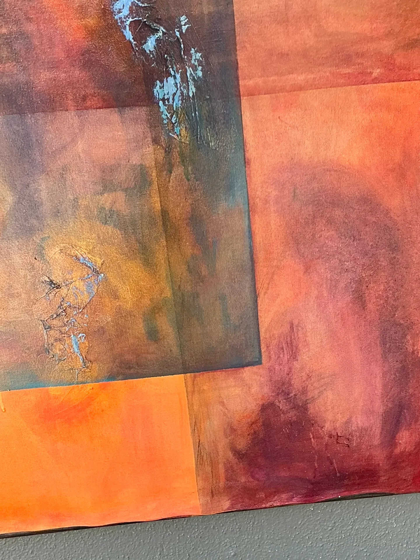 Vintage Abstract Expressionist Oil Painting on Canvas — additional photo 6