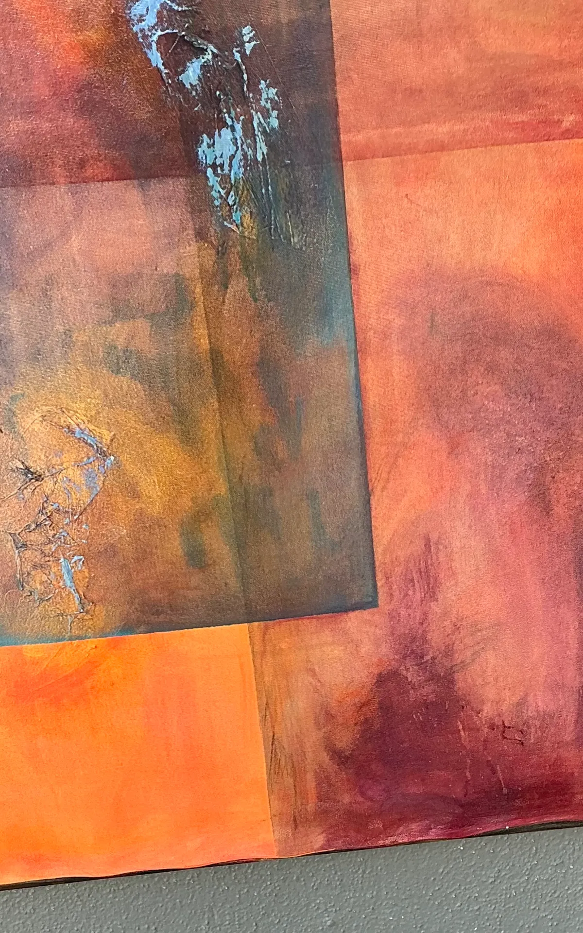Vintage Abstract Expressionist Oil Painting on Canvas — additional photo 6