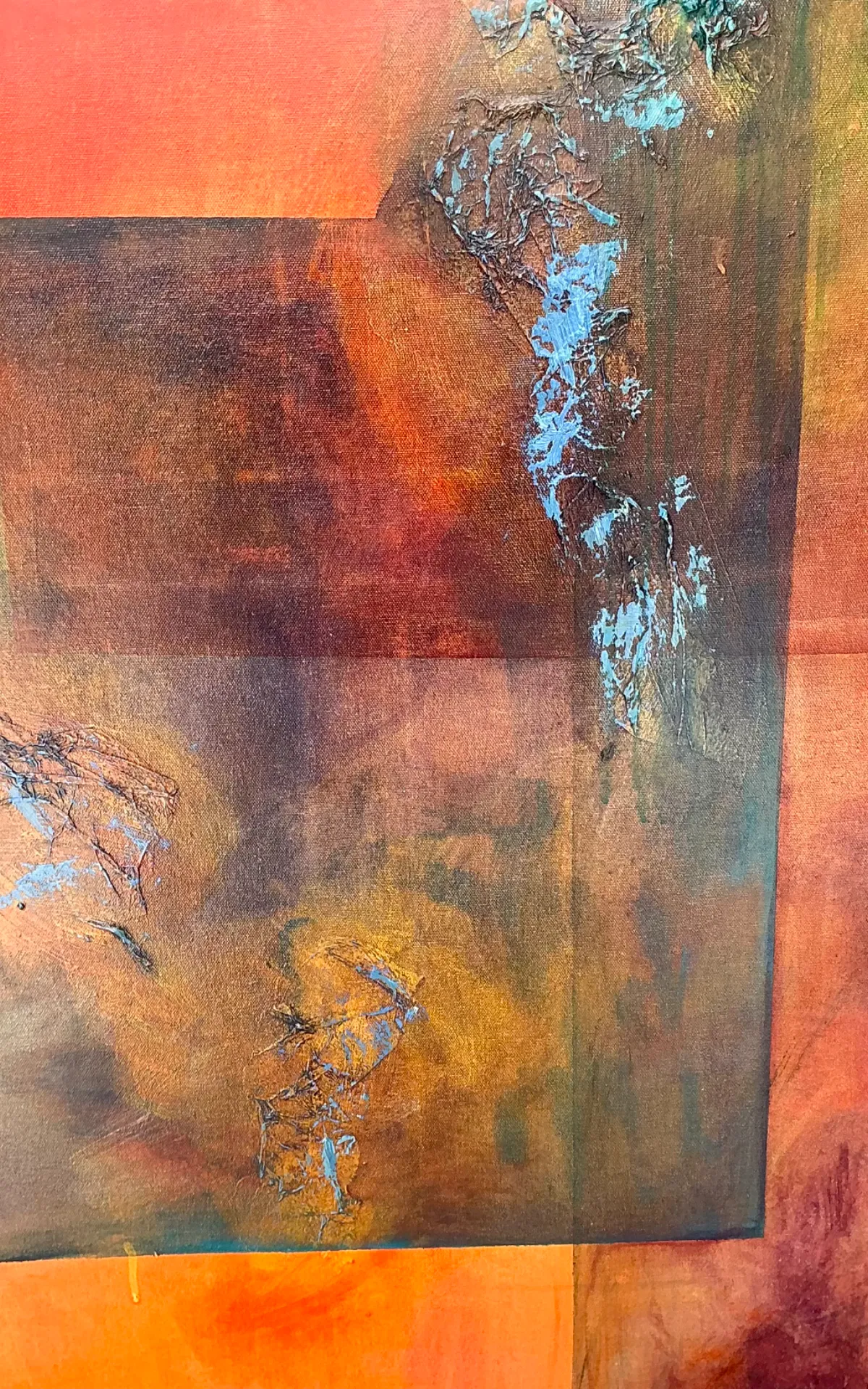 Vintage Abstract Expressionist Oil Painting on Canvas — additional photo 8