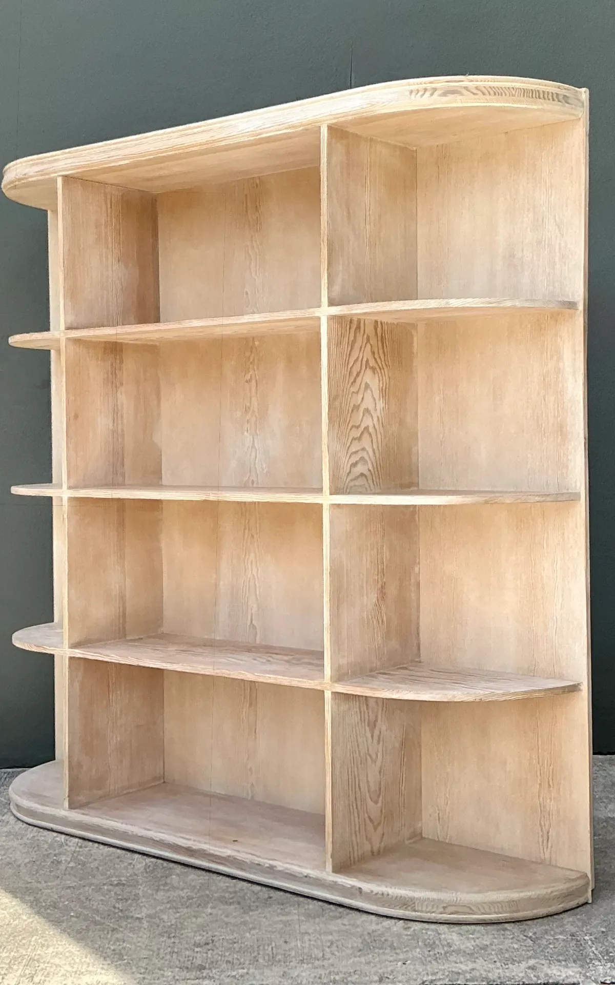 Vintage Washed Wood Wide Etagere — additional photo 2