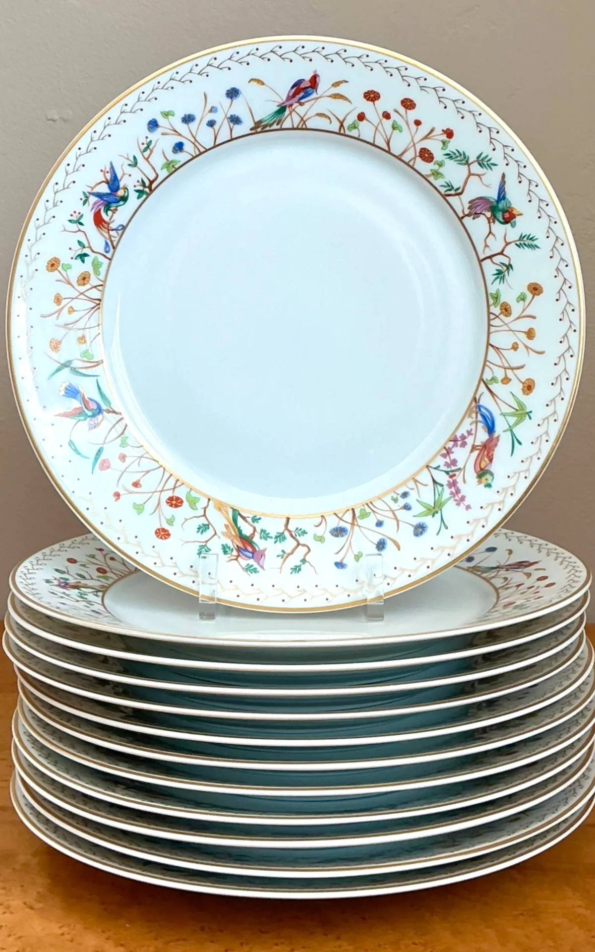 Vintage Tiffany And Co For Limoges “Audubon” Service For 12 — additional photo 5